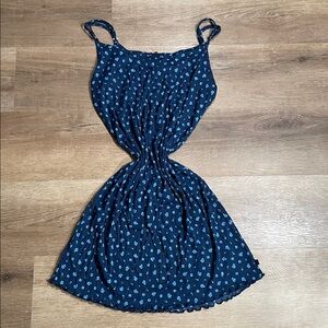 Victoria's Secret Vintage Blue Floral Spagetti Strap Mini Dress